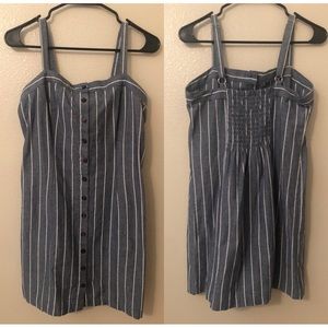Chambray striped dress